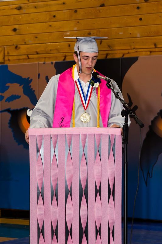 Wyatt Olson, salutatorian speech by B. Hockenbary